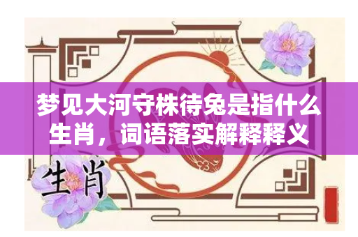 梦见大河守株待兔是指什么生肖，词语落实解释释义